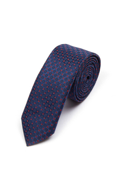 Lacivert Desenli Kravat - 1