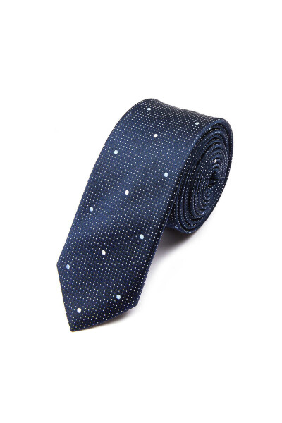 Lacivert Desenli Kravat - 1