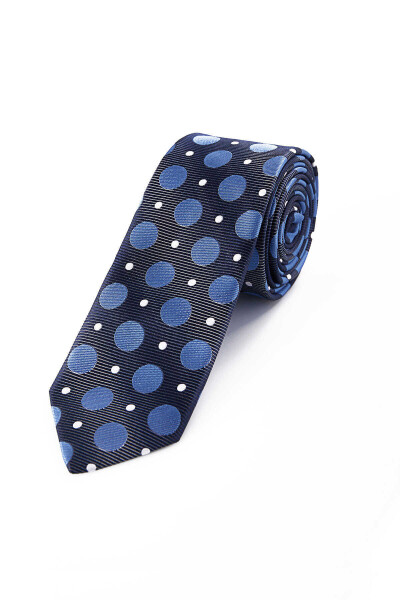 Lacivert Desenli Kravat - 1