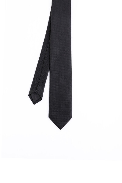 Lacivert Desenli Micro Casual Kravat - 6