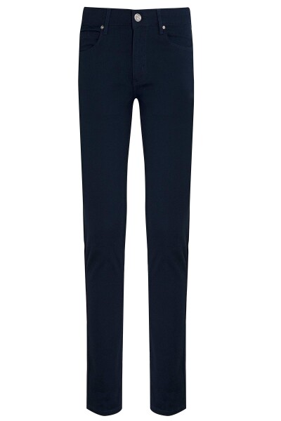 Lacivert Desenli Slim Fit Spor Pantolon - 1