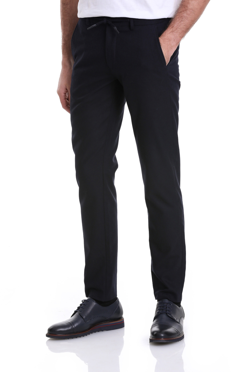 Lacivert Dinamik Fit Düz Yandan Cepli Jogger Pantolon - HTML (1)