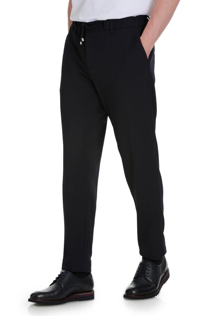 Lacivert Dinamik Fit Yandan Cepli Jogger Pantolon - Saykı (1)