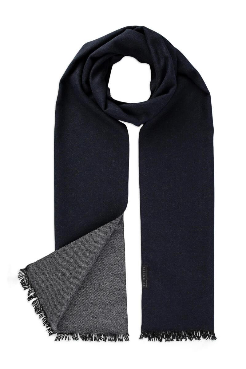 Lacivert Çift Taraflı Atkı - Hatemoğlu (1)