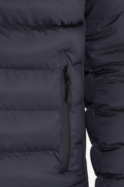 Lacivert Hakim Yaka Şişme Mont - 9