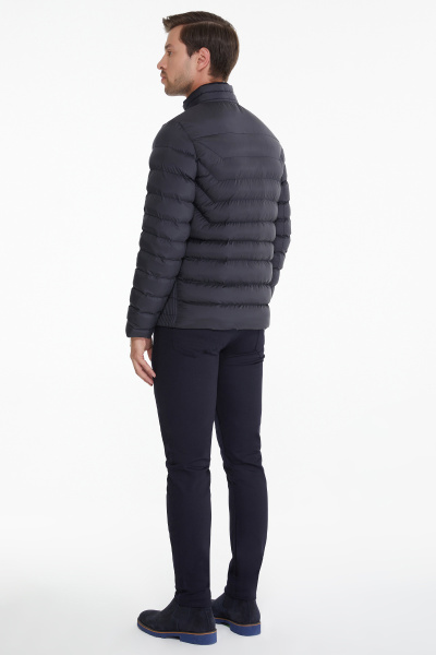 Lacivert Hakim Yaka Şişme Mont - 13