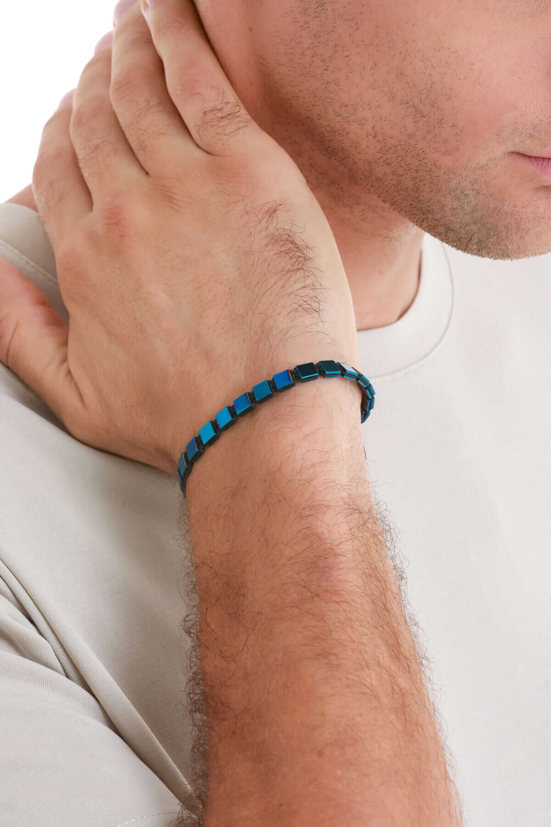 Hematit Taş Erkek Bileklik - Hatem Saykı (1)