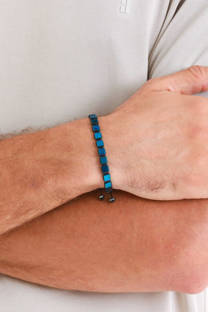 Hematit Taş Erkek Bileklik - Hatem Saykı (1)