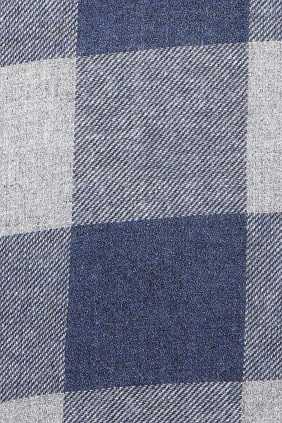 Lacivert Slim Fit Kareli Pamuklu Uzun Kol Gömlek - 5