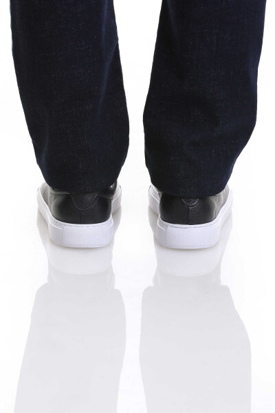 Lacivert Klasik Bağcıklı Deri Ayakkabı - 5