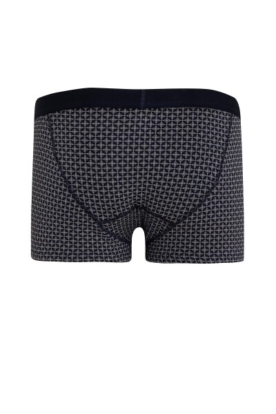 Lacivert İkili Desenli Boxer - 2