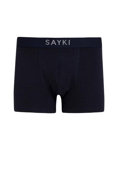 Lacivert İkili Desenli Boxer - 3