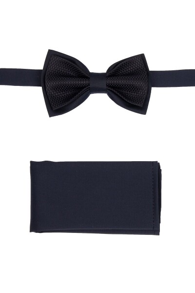 Lacivert Papyon Mendil Set - 1