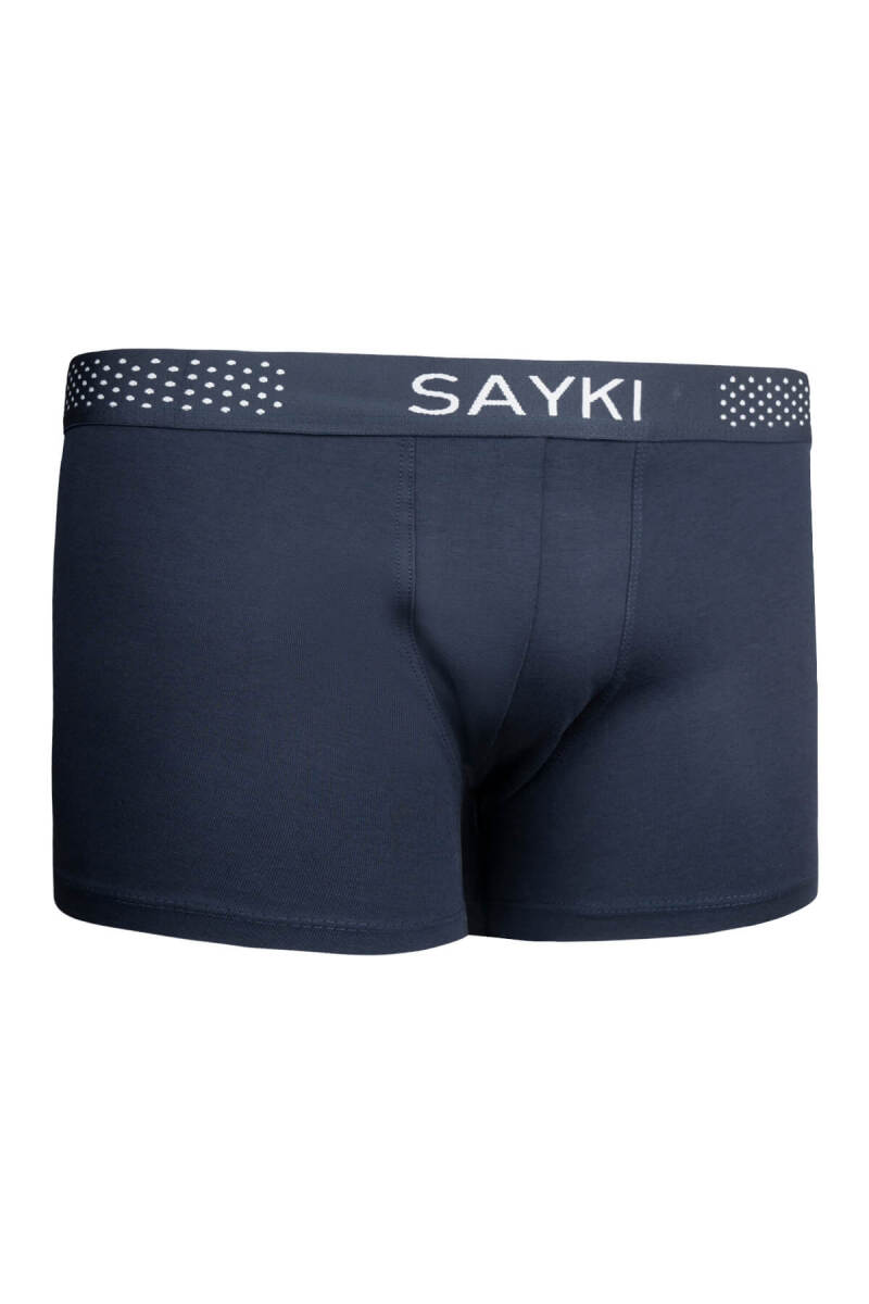 Lacivert Pamuklu Boxer - Hatem Saykı