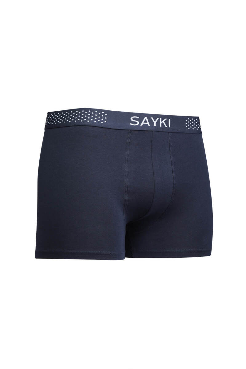 Lacivert Pamuklu Boxer - Saykı