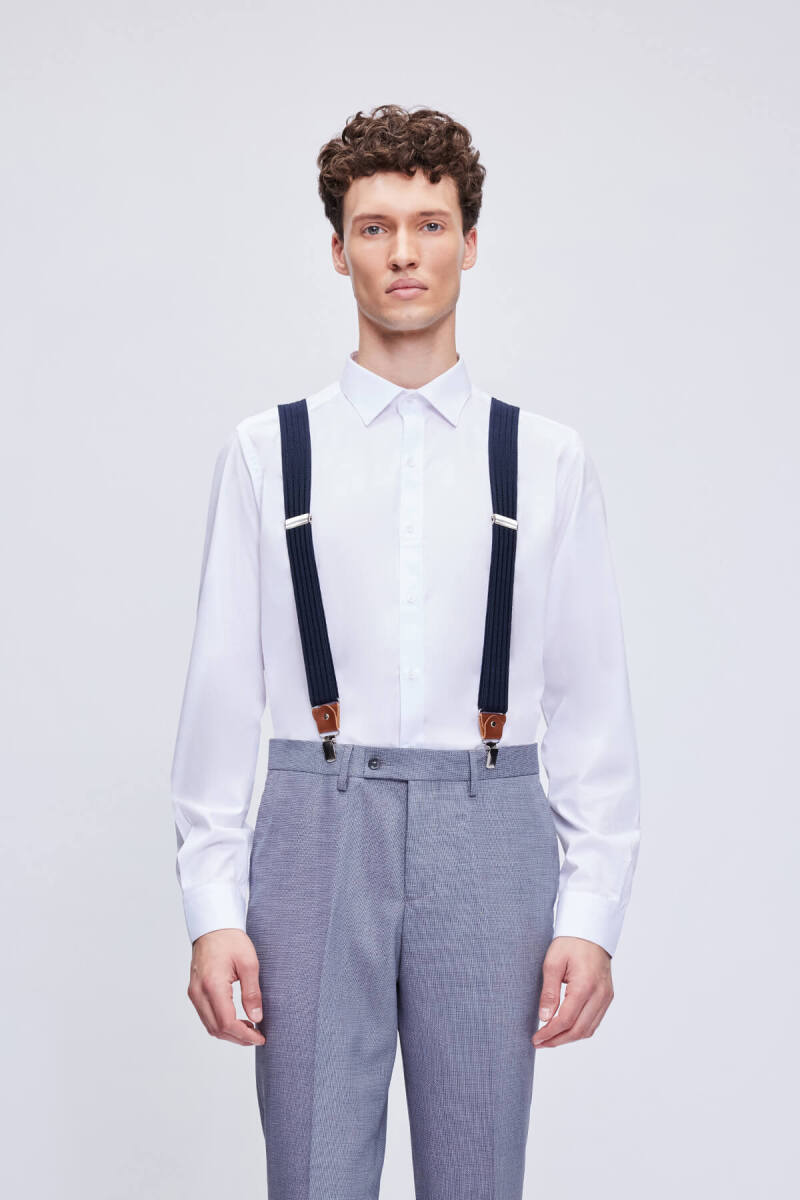 Lacivert Pantolon Askısı - Hatemoğlu