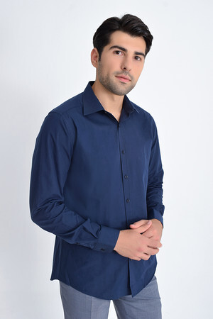 Lacivert Regular Gömlek - 5