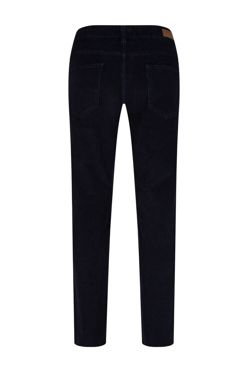 Lacivert Rahat Kesim 5 Cep Pamuklu Casual Kadife Pantolon - Saykı (1)