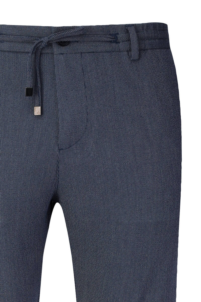 Lacivert Rahat Kesim Yandan Cepli Jogger Pantolon - HTML (1)