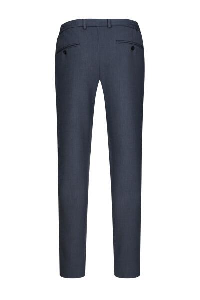 Lacivert Rahat Kesim Yandan Cepli Jogger Pantolon - 3