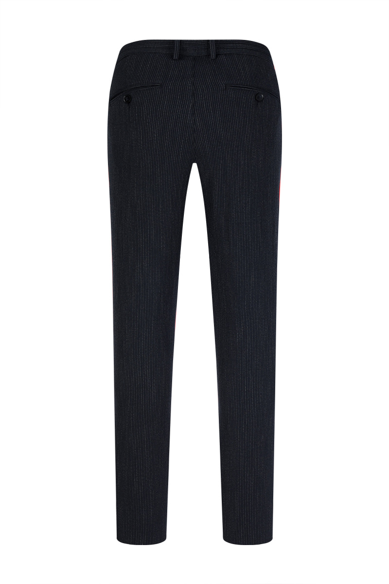 Lacivert Rahat Kesim Yandan Cepli Jogger Pantolon - HTML (1)