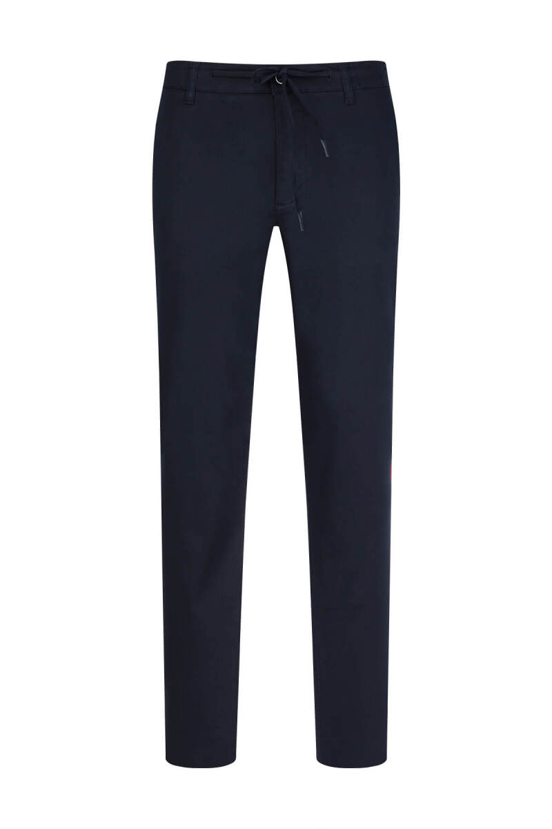 Lacivert Rahat Kesim Yandan Cepli Jogger Pantolon - Saykı