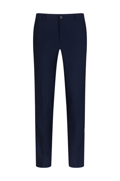 Lacivert Rahat Kesim Yandan Cepli Jogger Pantolon 