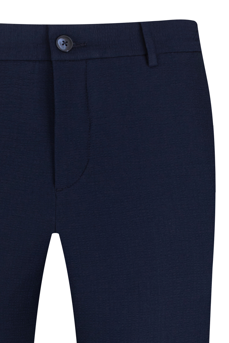 Lacivert Rahat Kesim Yandan Cepli Jogger Pantolon - HTML (1)