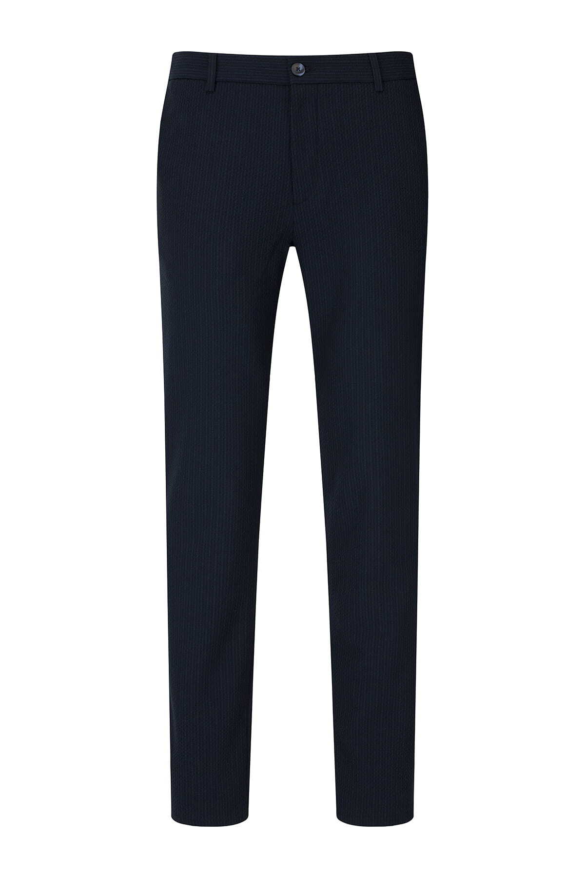Lacivert Rahat Kesim Yandan Cepli Jogger Pantolon - 1