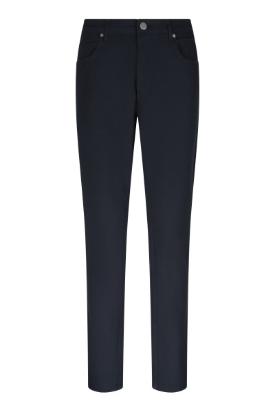 Lacivert Regular Fit 5 Cep Pamuklu Kanvas Pantolon 