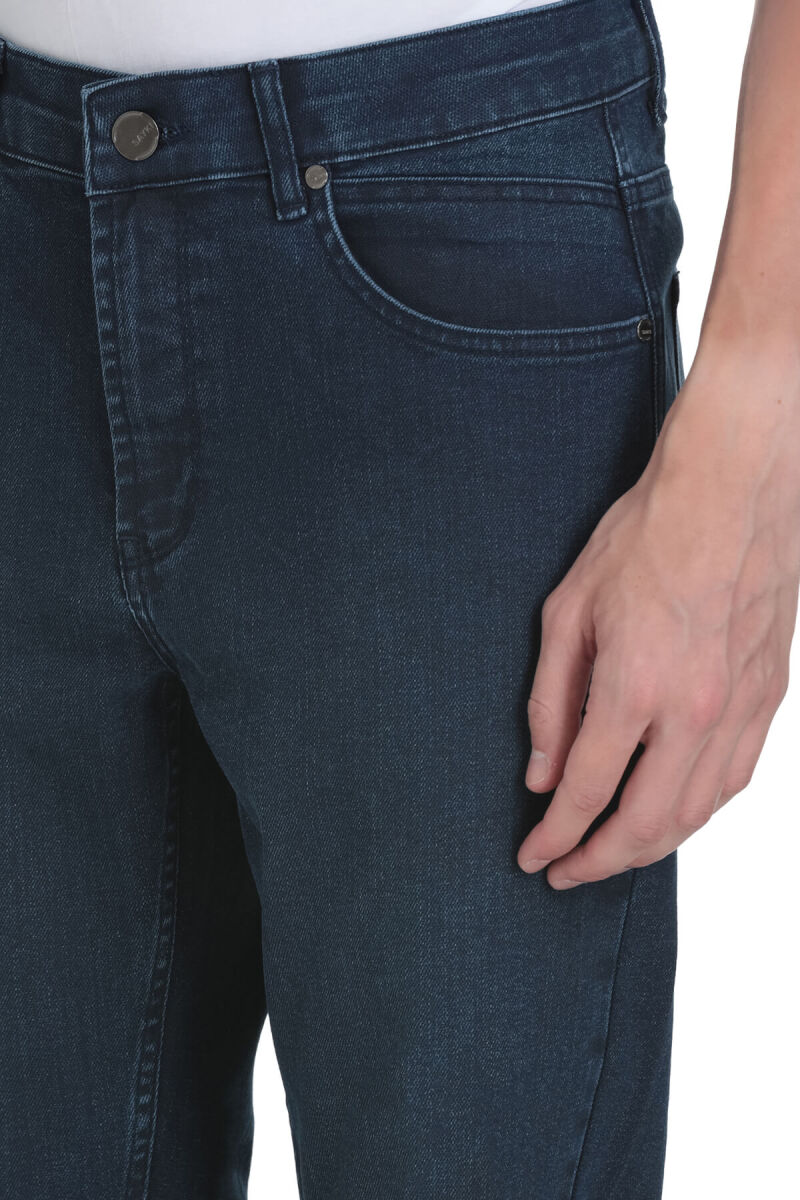 Lacivert Regular Fit 5 Cep Pamuklu Kot Pantolon - Saykı (1)