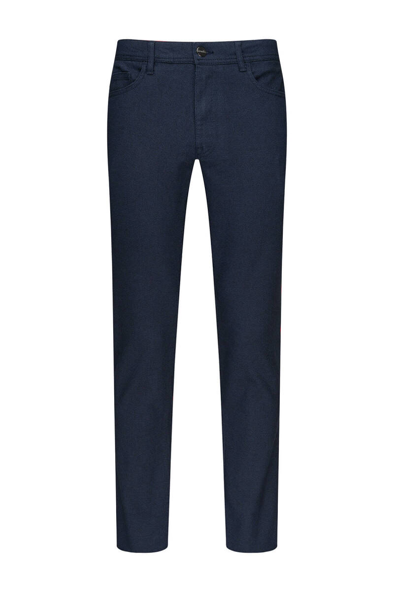 Lacivert Regular Fit 5 Cep Pamuklu Kot Pantolon