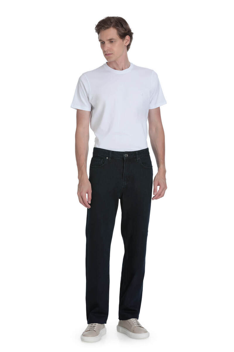 Lacivert Regular Fit 5 Cep Pamuklu Kot Pantolon - Saykı (1)