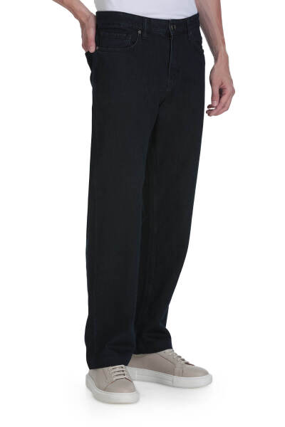 Lacivert Regular Fit 5 Cep Pamuklu Kot Pantolon - 3