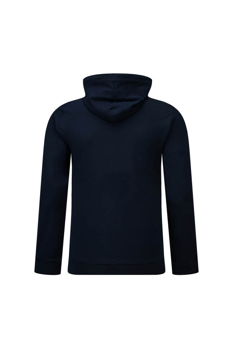 Lacivert Regular Fit Baskılı Kapüşonlu Sweatshirt - HTML (1)