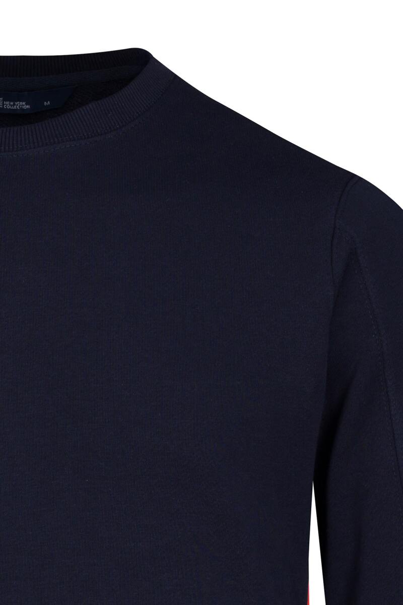 Lacivert Regular Fit Bisiklet Yaka 100% Pamuk Sweatshirt - HTML (1)