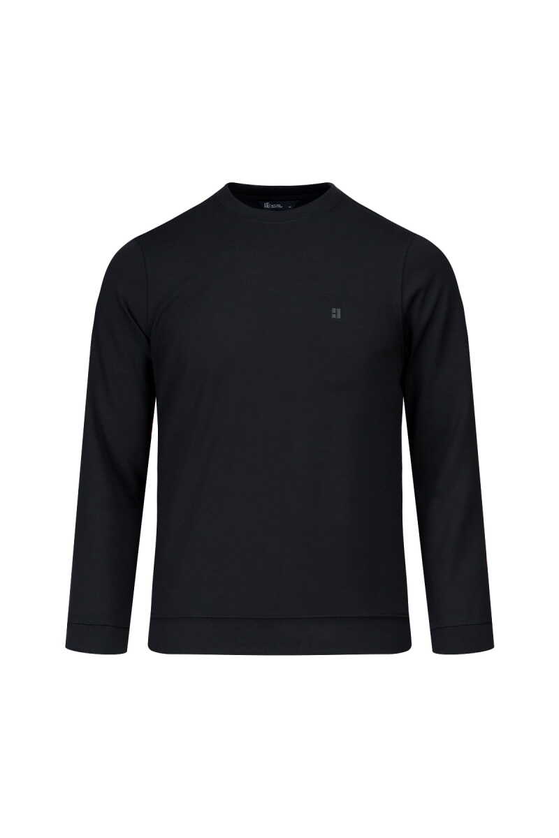 Lacivert Regular Fit Bisiklet Yaka Sweatshirt