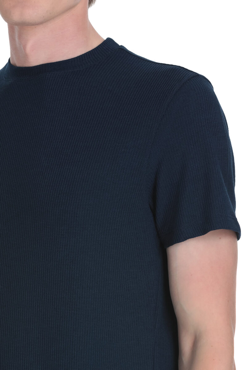 Lacivert Regular Fit Bisiklet Yaka Tişört - HTML (1)