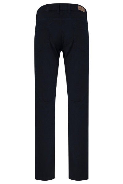 Lacivert Regular Fit Pamuklu 5 Cep Kot Pantolon - 2
