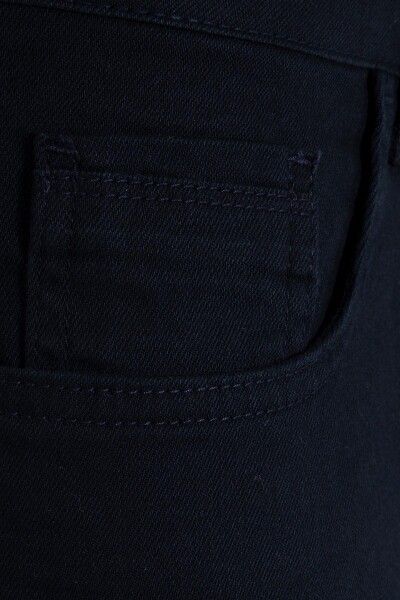 Lacivert Regular Fit Pamuklu 5 Cep Kot Pantolon - 3