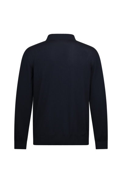 Lacivert Regular Fit Fermuarlı Yarım Balıkçı Yaka Rayon Kazak - 2