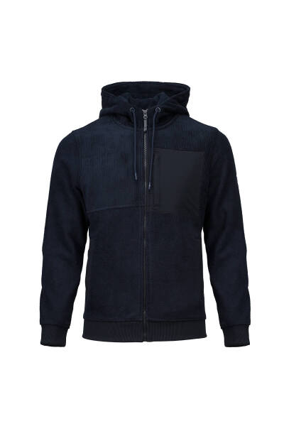 Lacivert Regular Fit Hakim Yaka Kapüşonlu Şişme Mont - 1