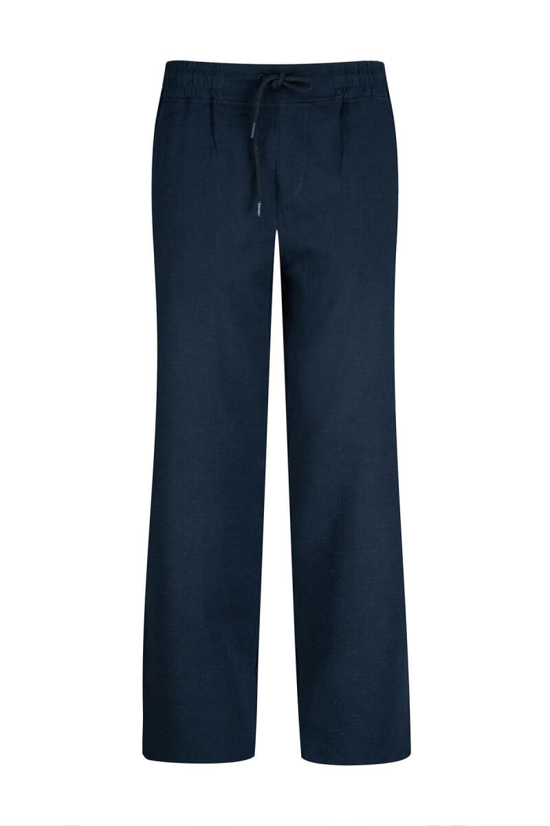 Lacivert Regular Fit Yandan Cep Pamuklu Pantolon