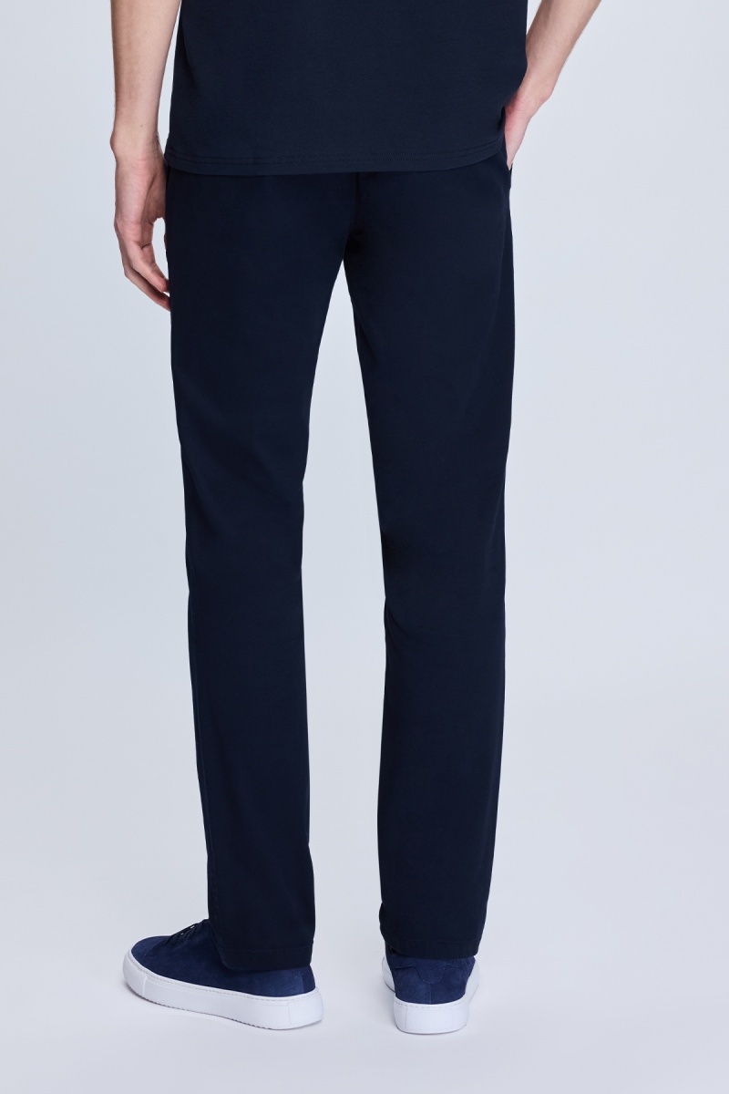 Lacivert Regular Fit Yandan Cepli Casual Kanvas Pantolon - Hatem Saykı (1)