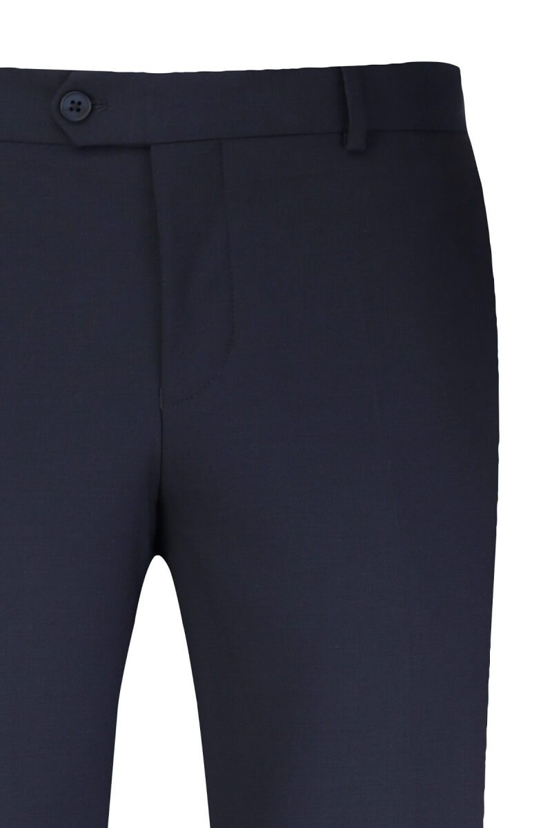 Lacivert Regular Fit Yandan Cepli Kumaş Pantolon - Saykı (1)