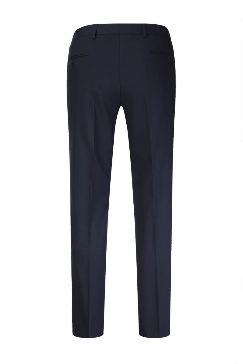 Lacivert Regular Fit Yandan Cepli Kumaş Pantolon - Saykı (1)