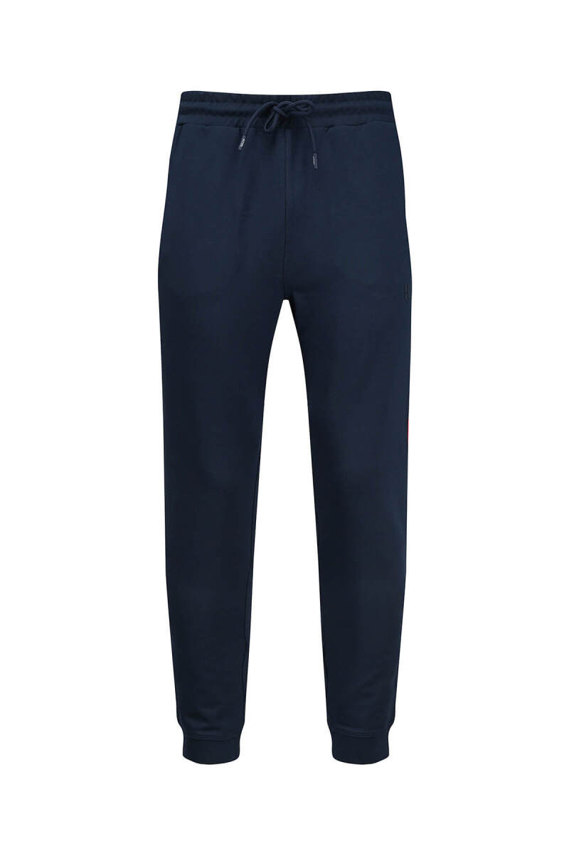 Lacivert Regular Fit Yandan Cepli Pamuklu Eşofman Altı - HTML