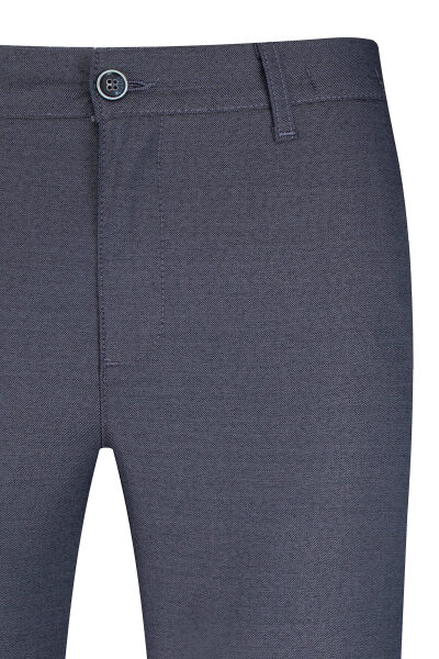 Lacivert Regular Fit Yandan Cepli Pamuklu Jogger Pantolon - 2