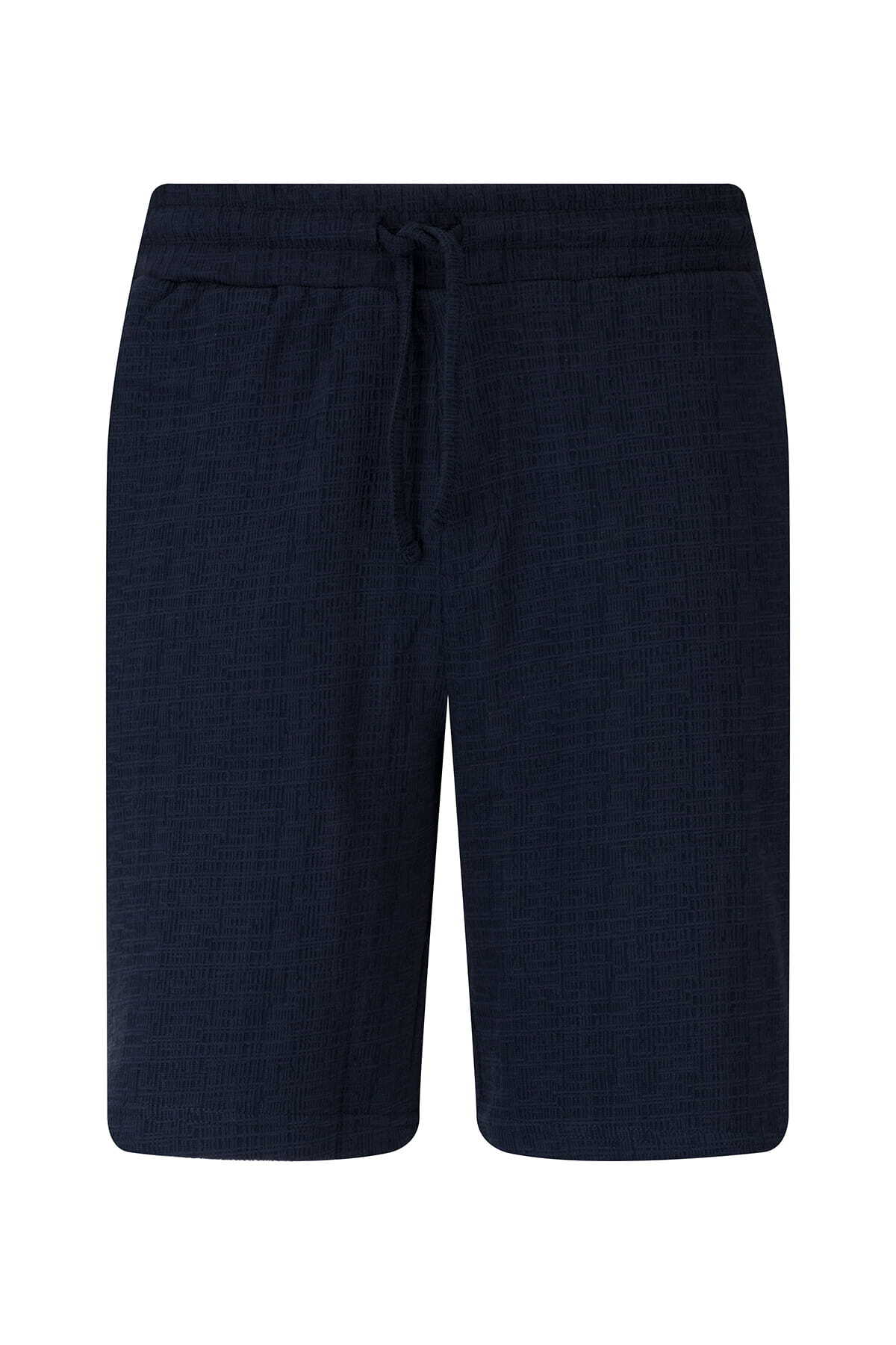 Lacivert Regular Fit Yandan Cepli Şort - 4