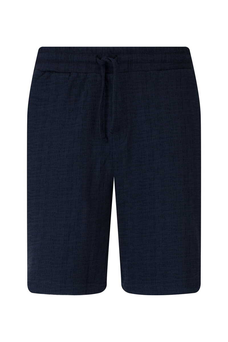Lacivert Regular Fit Yandan Cepli Şort